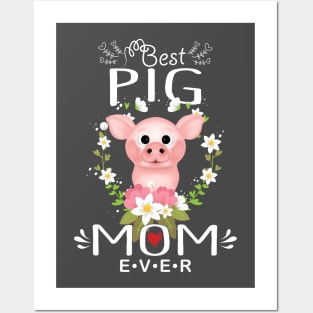 Best Pig Mom Ever Design. Posters and Art